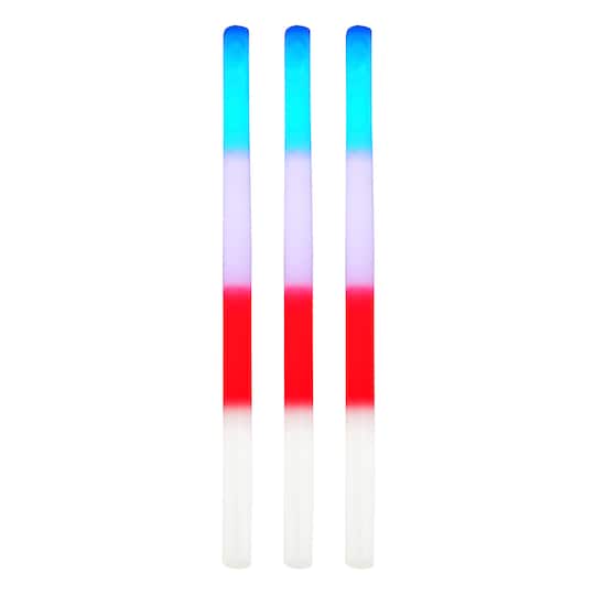 Red, White &#x26; Blue Glow Wands, 3ct. by Creatology&#x2122;